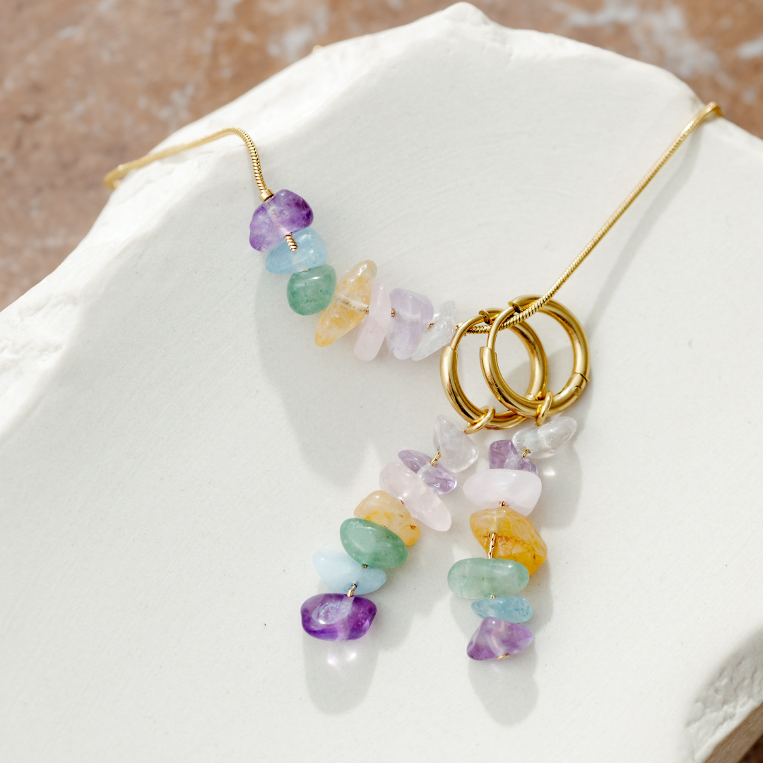 Luminous Lisy Hoop Set Small Oro