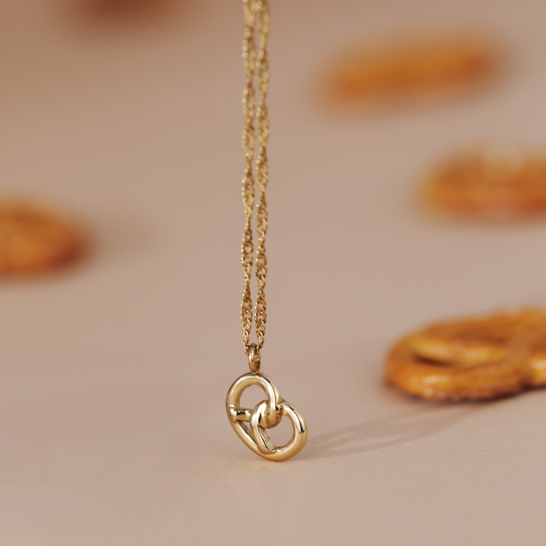 Bedazzle my Pretzel Collana Argento