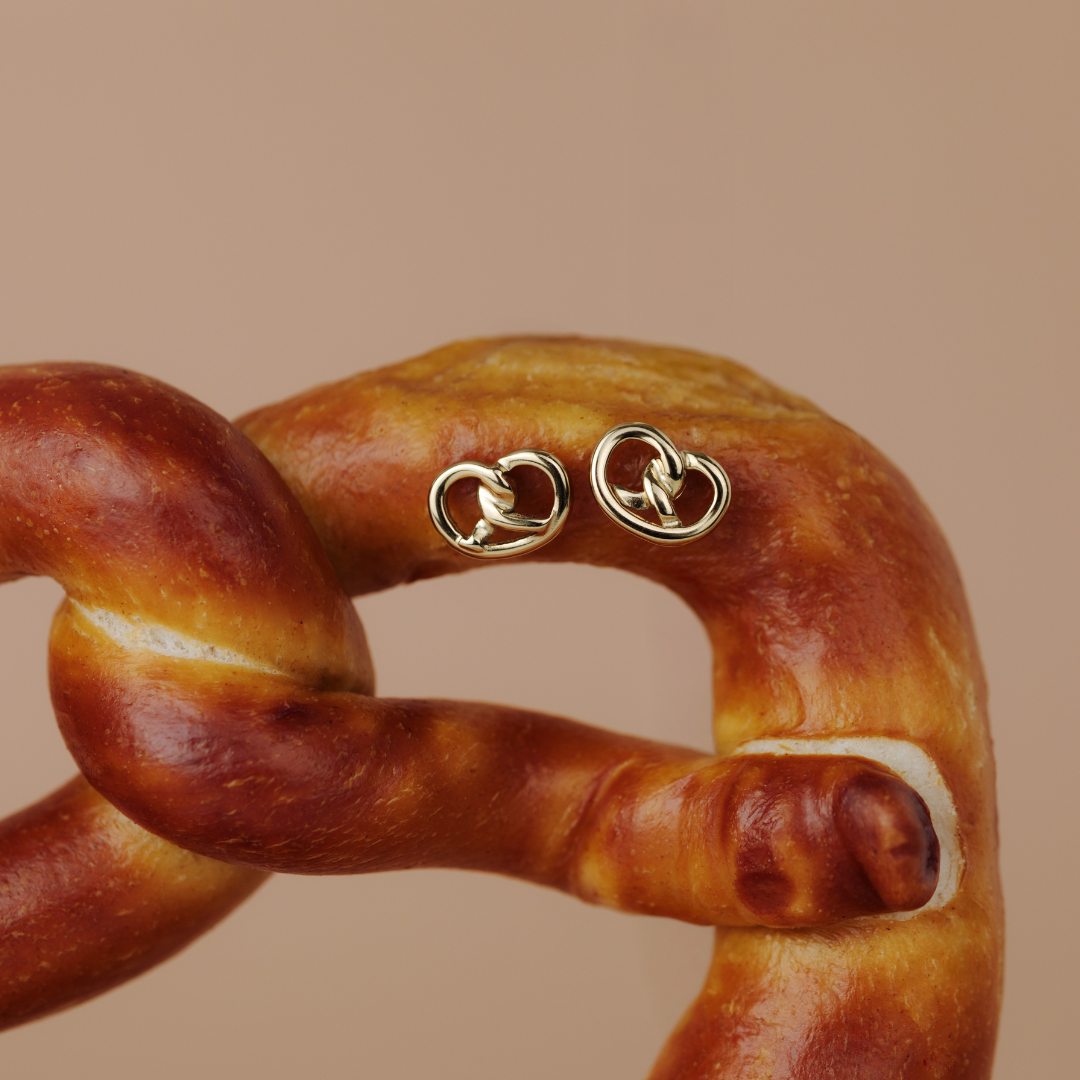 Pretzel Babe Orecchini Oro