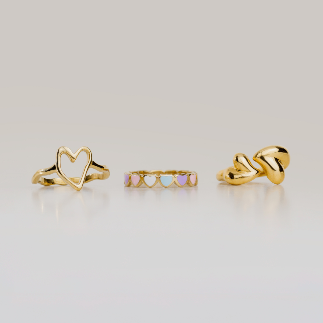 Heartie Anello Oro Rosa