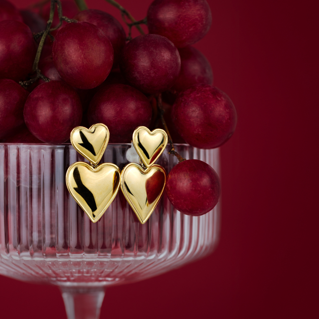 Pillow Hearts Orecchini Argento