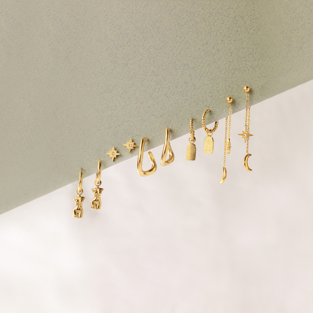Sisterhood Bond Hoops Argento