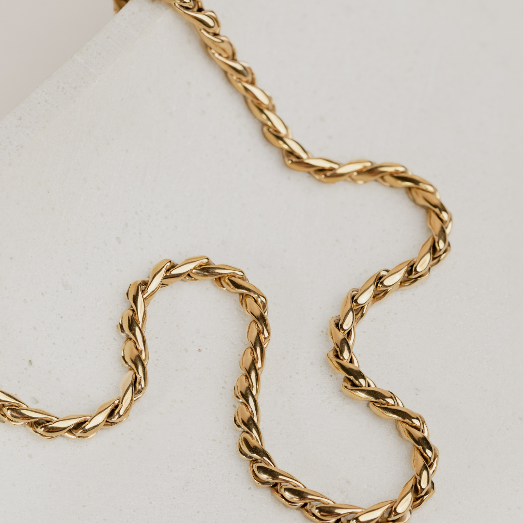 Spiral Links Collana Argento