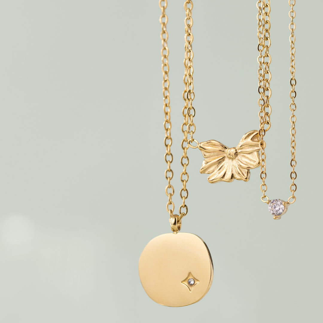 Solitaire Stone Choker Argento
