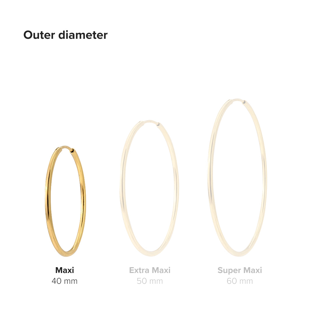 Maxi Hoops Oro