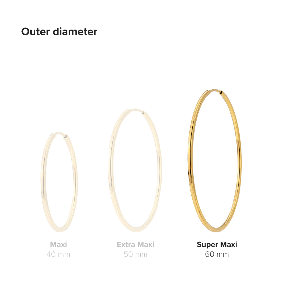 Super Maxi Hoops Oro