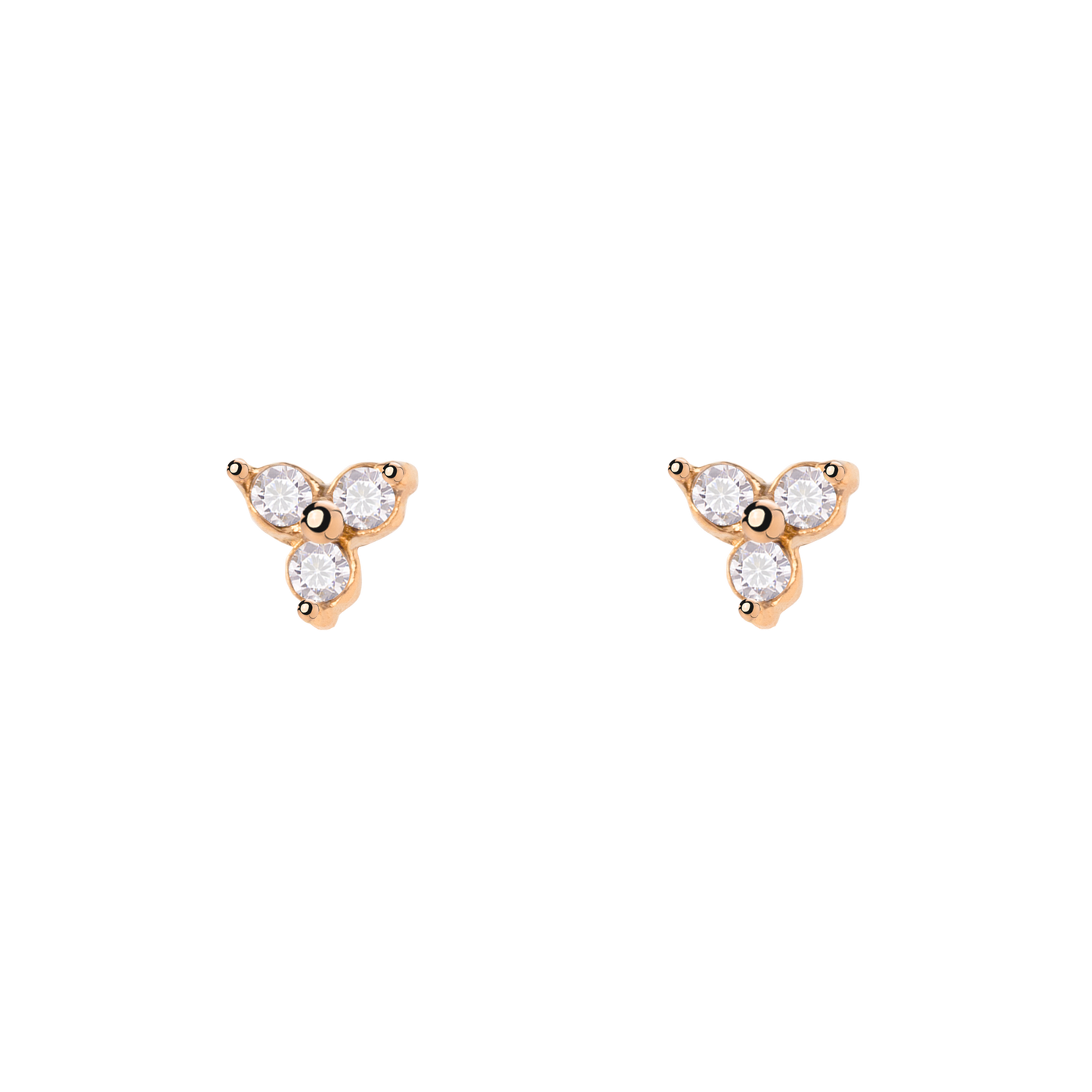 Luz Studs Oro Rosa
