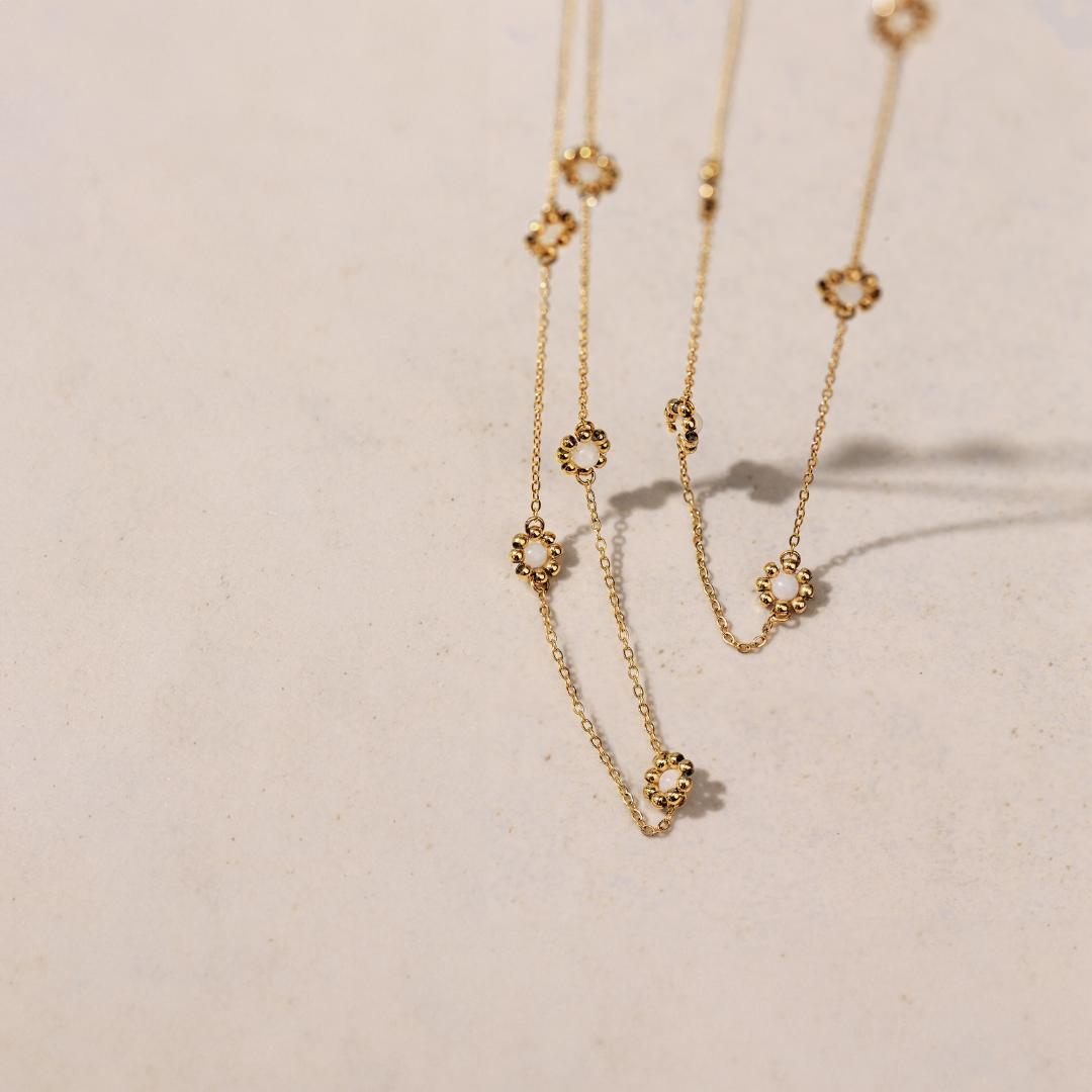 Flower 'n' Beads Collana Oro