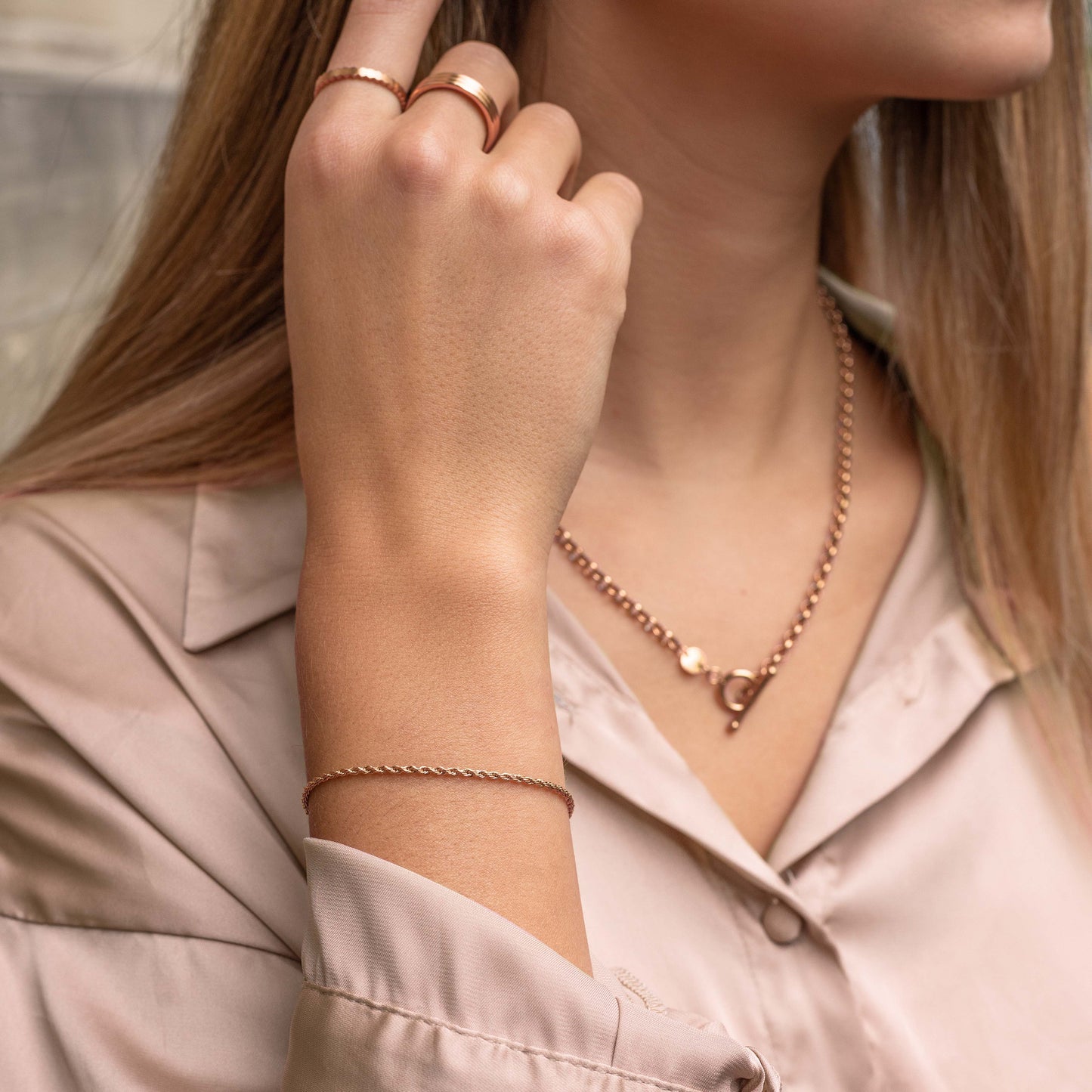Melosa Bracciale Oro Rosa