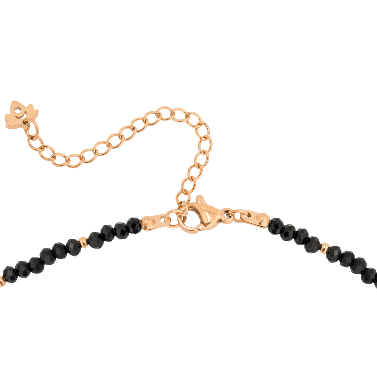 Black Beauty Choker Oro Rosa