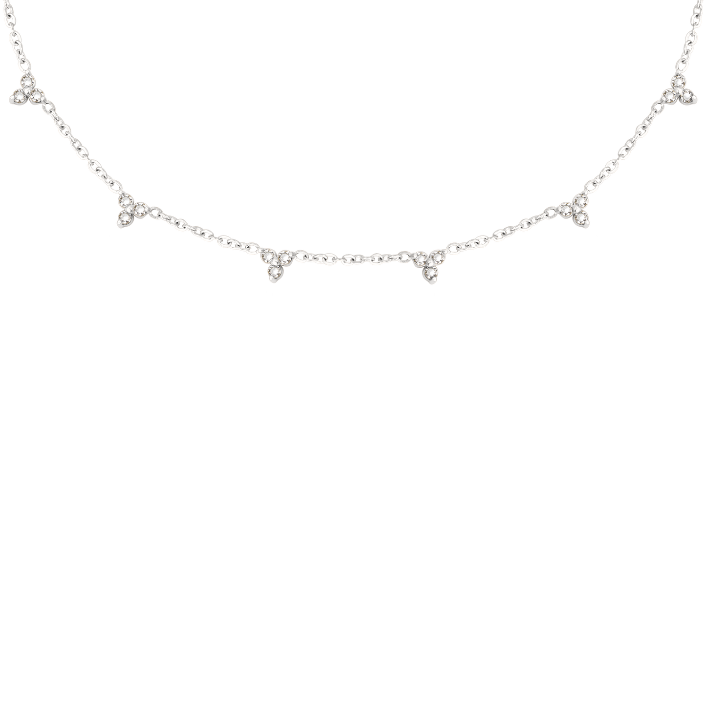 White Stars and Skies Collana Argento