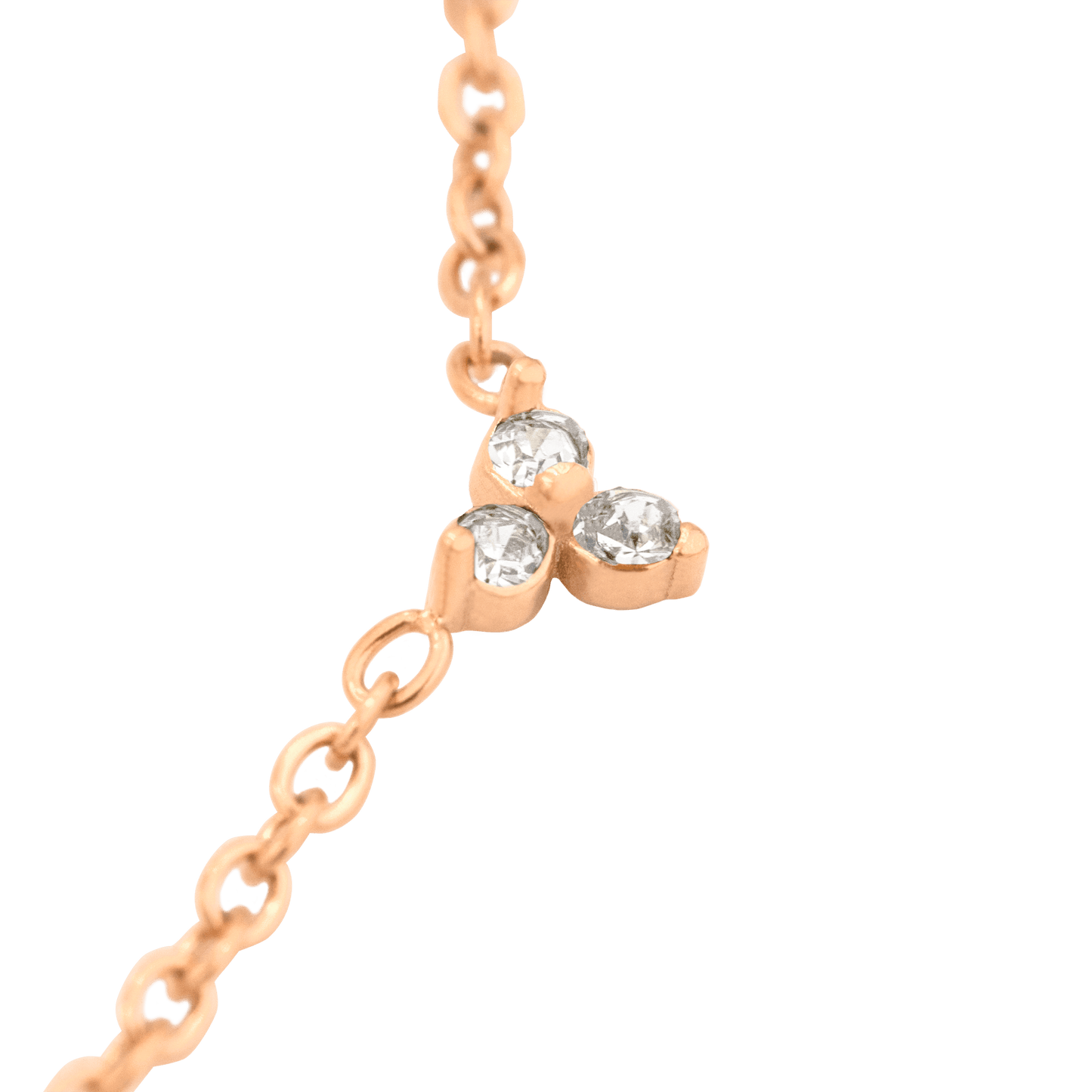 White Stars and Skies Collana Oro Rosa