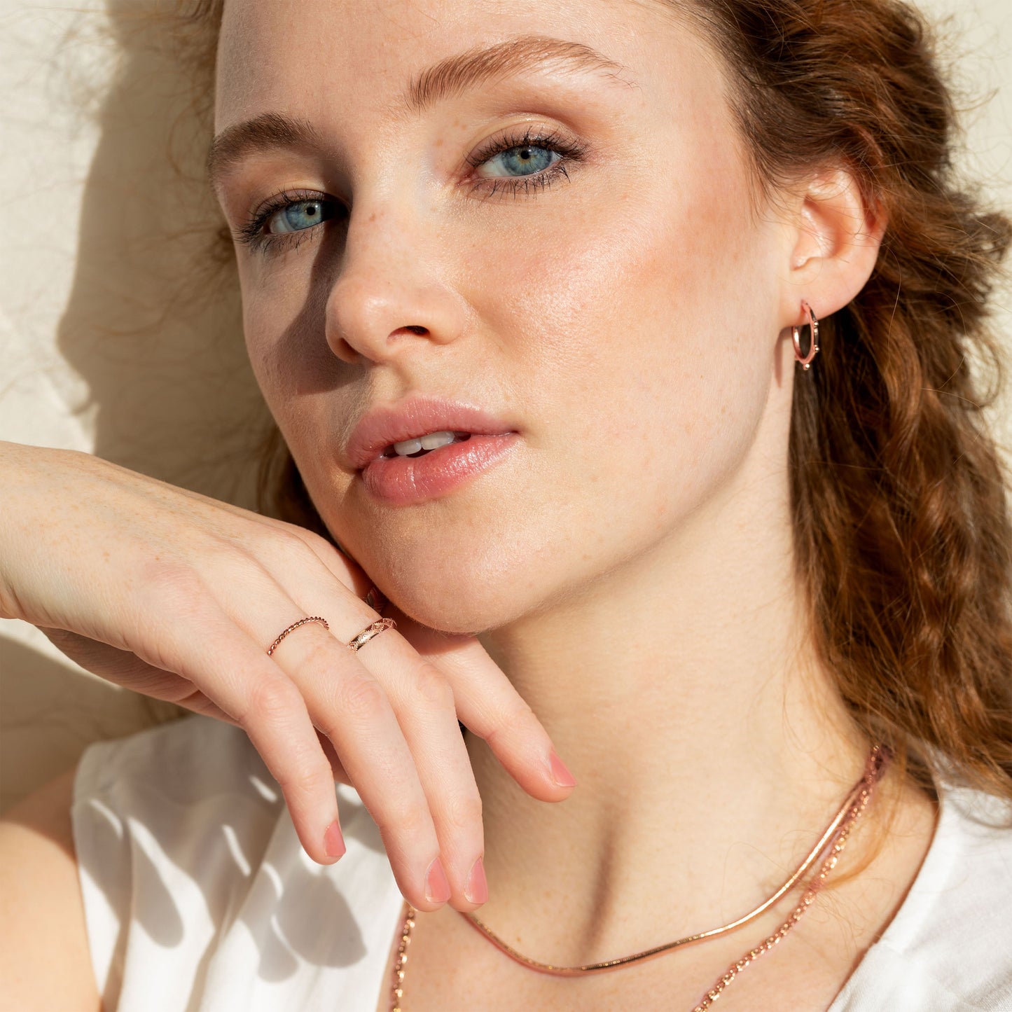 Dottie Hoops Oro Rosa