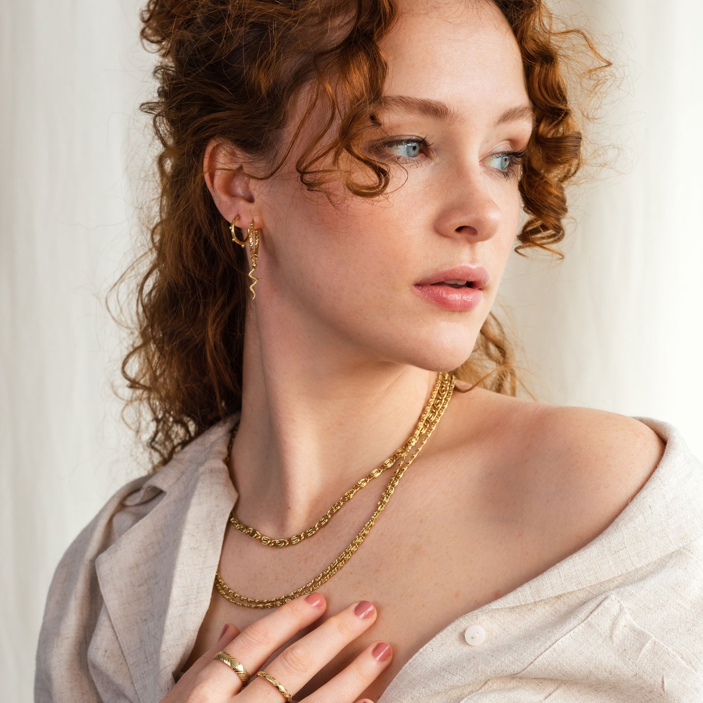 Skinny Scroll Collana Oro