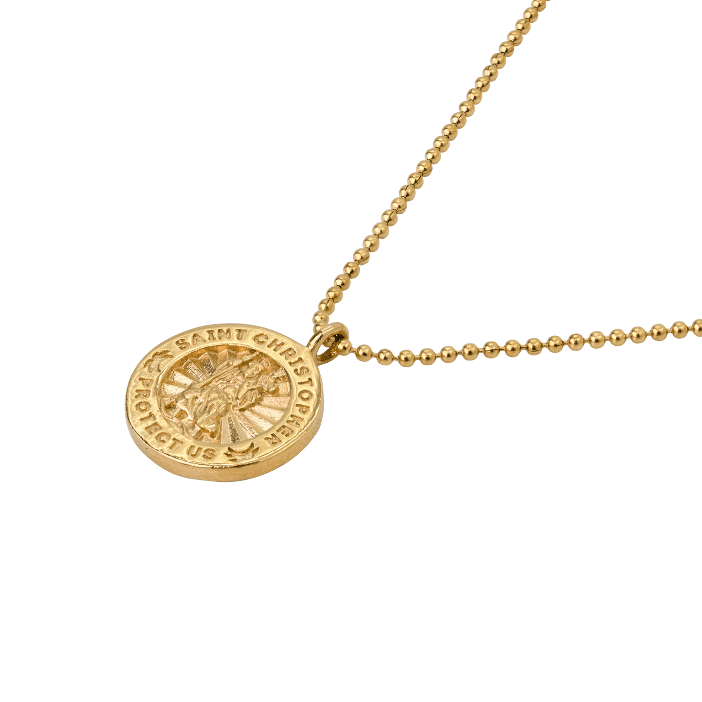 Saint Christopher Collana Oro