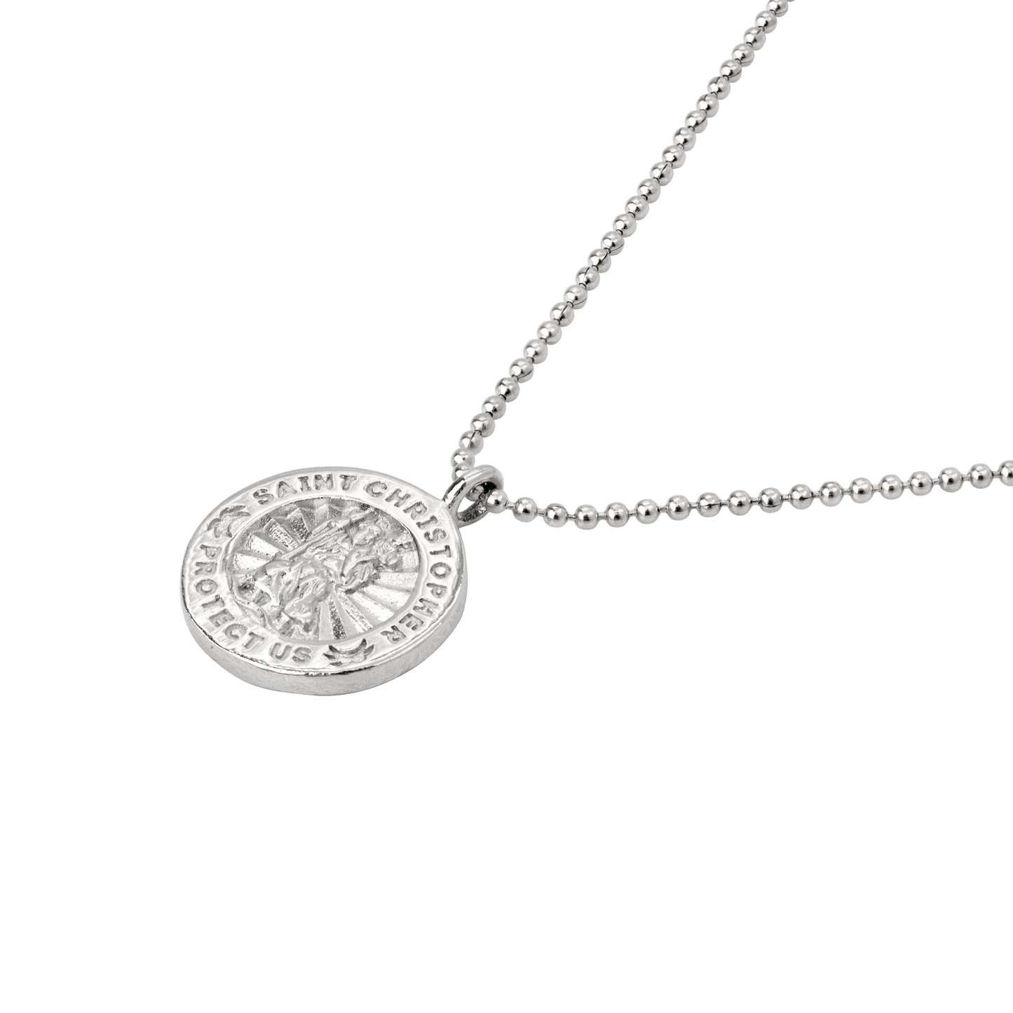 Saint Christopher Collana Argento