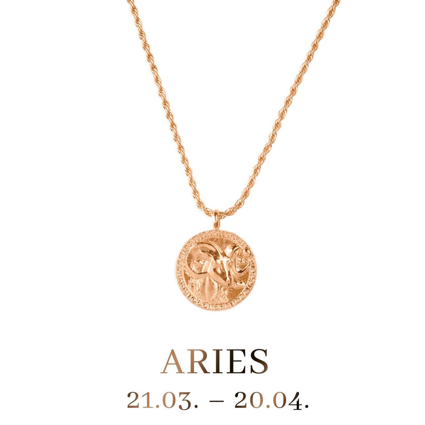 Aries Collana Oro Rosa