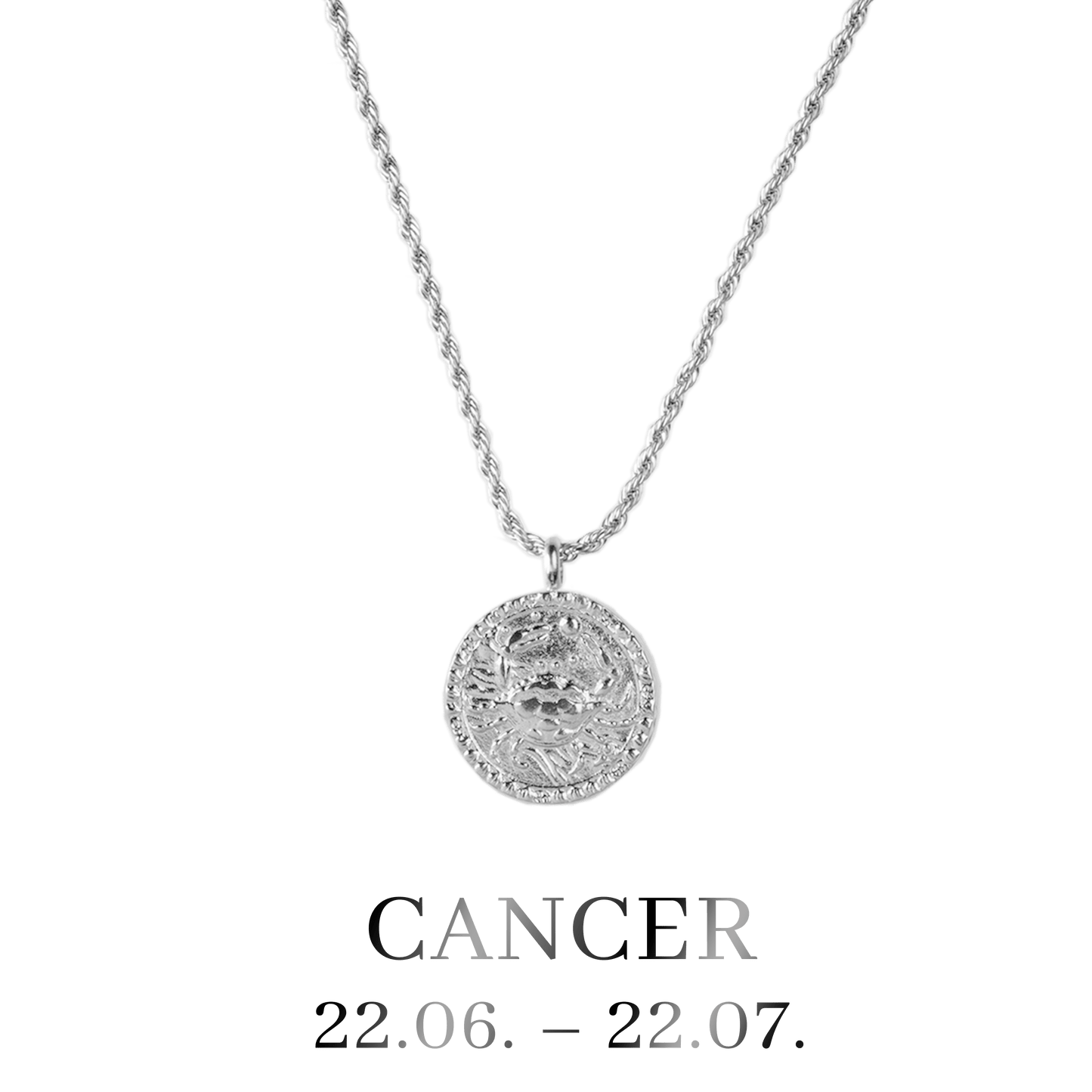Cancer Collana Argento