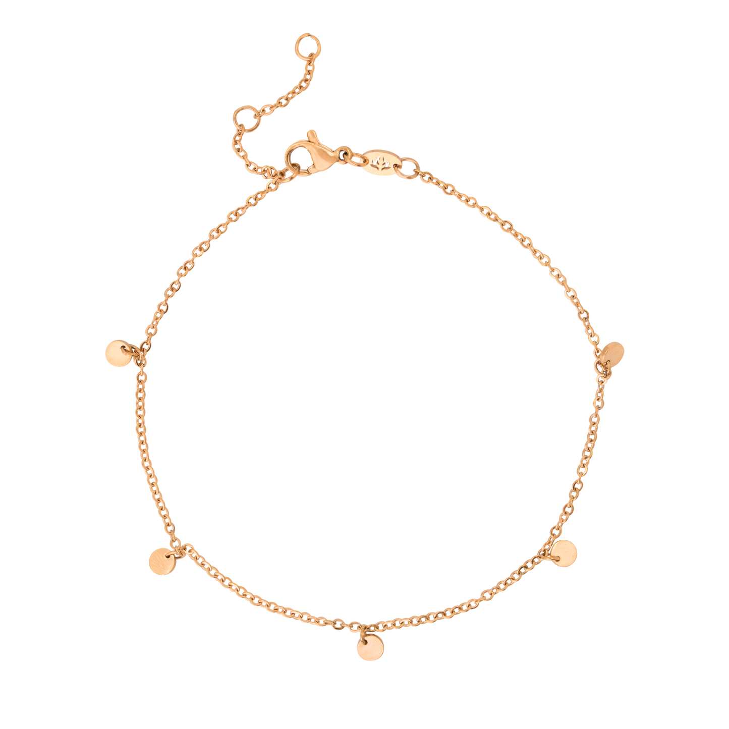 Tiny Coin Cavigliera Oro Rosa
