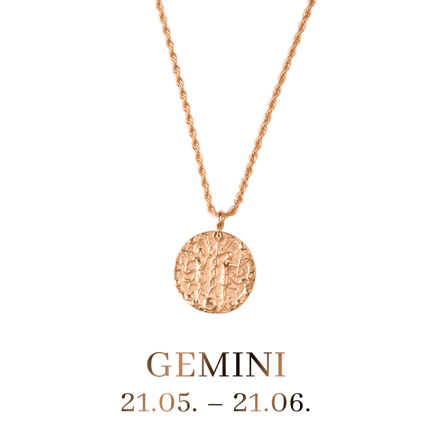 Gemini Collana Oro Rosa