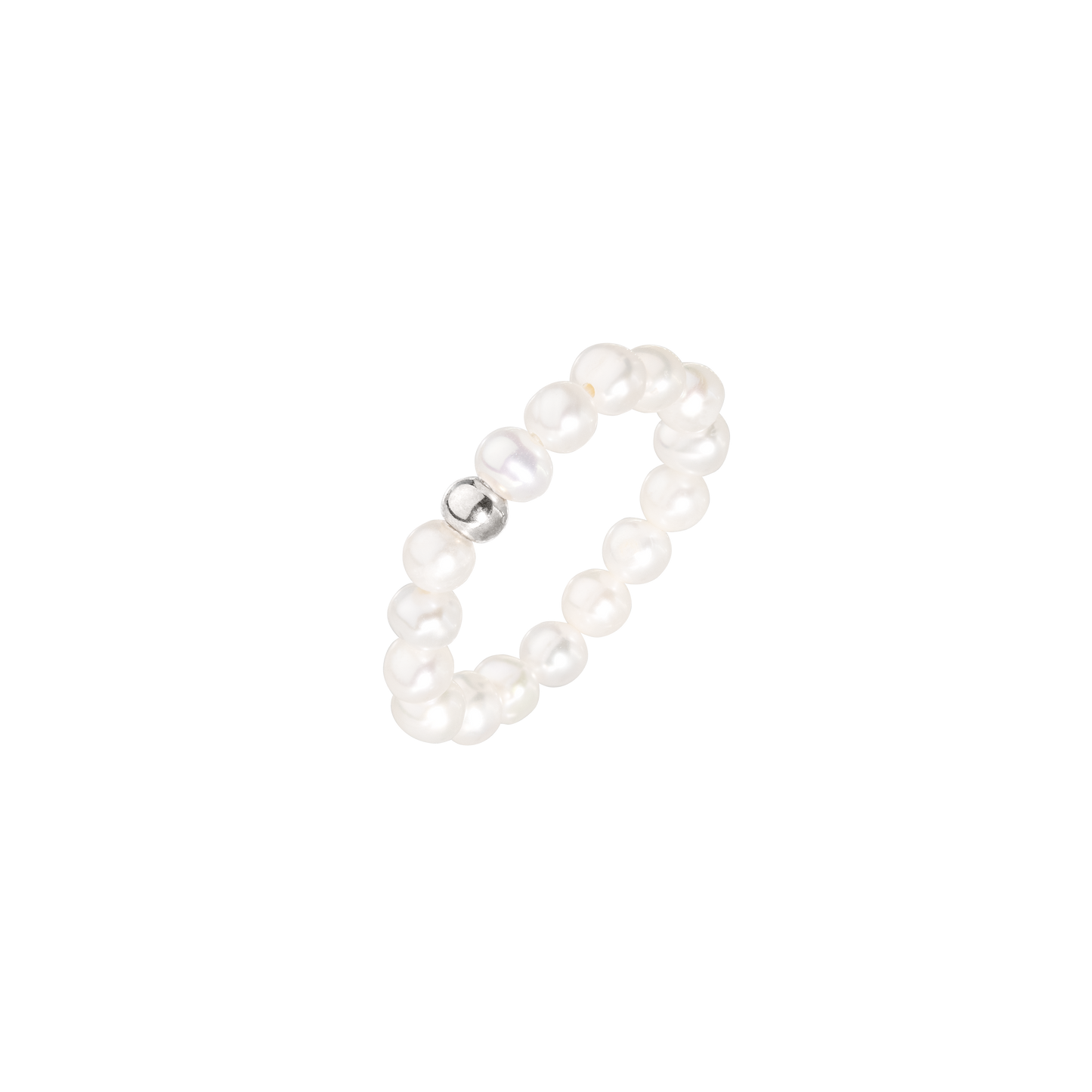 Summertime Pearl Anello Argento