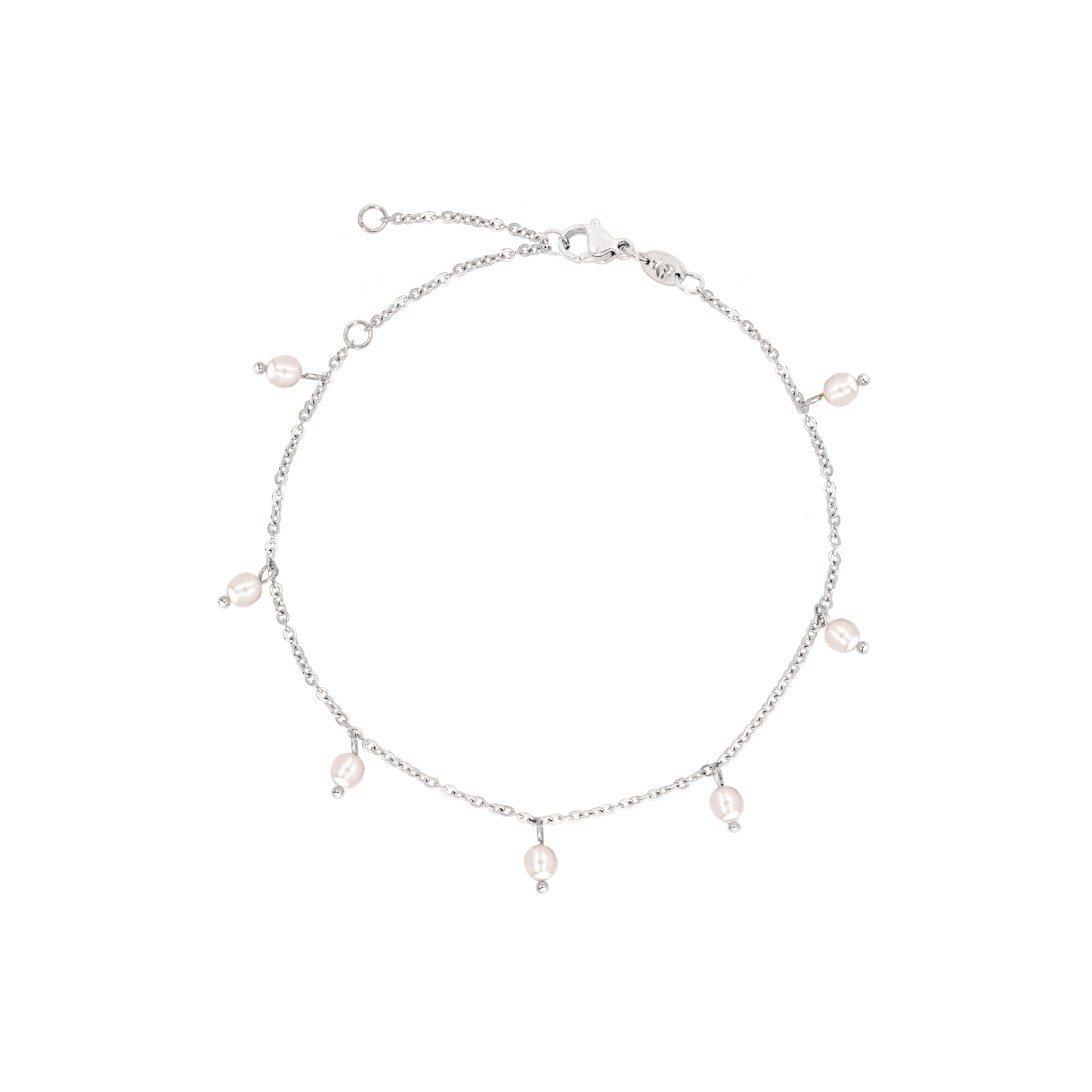 Shiny Pearls Bracciale Argento