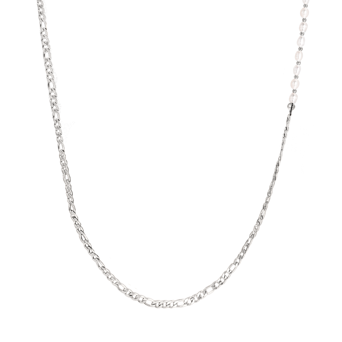 Catena per occhiali da sole Pearly Argento