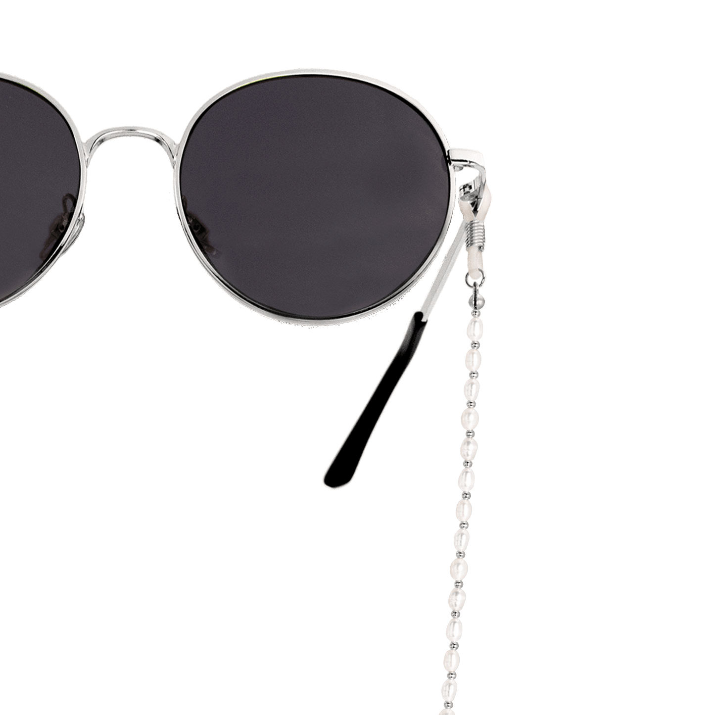Catena per occhiali da sole Pearly Argento