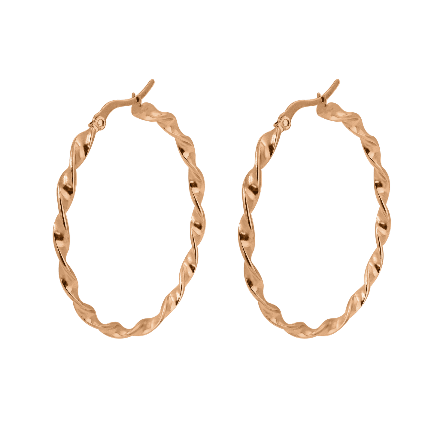 Tangled Hoops Oro Rosa