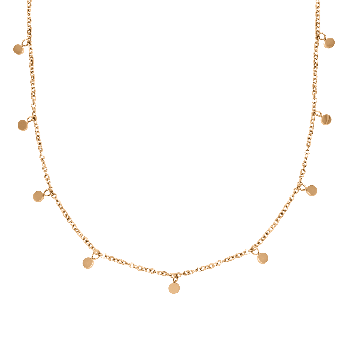 Tiny Coin Collana Oro Rosa
