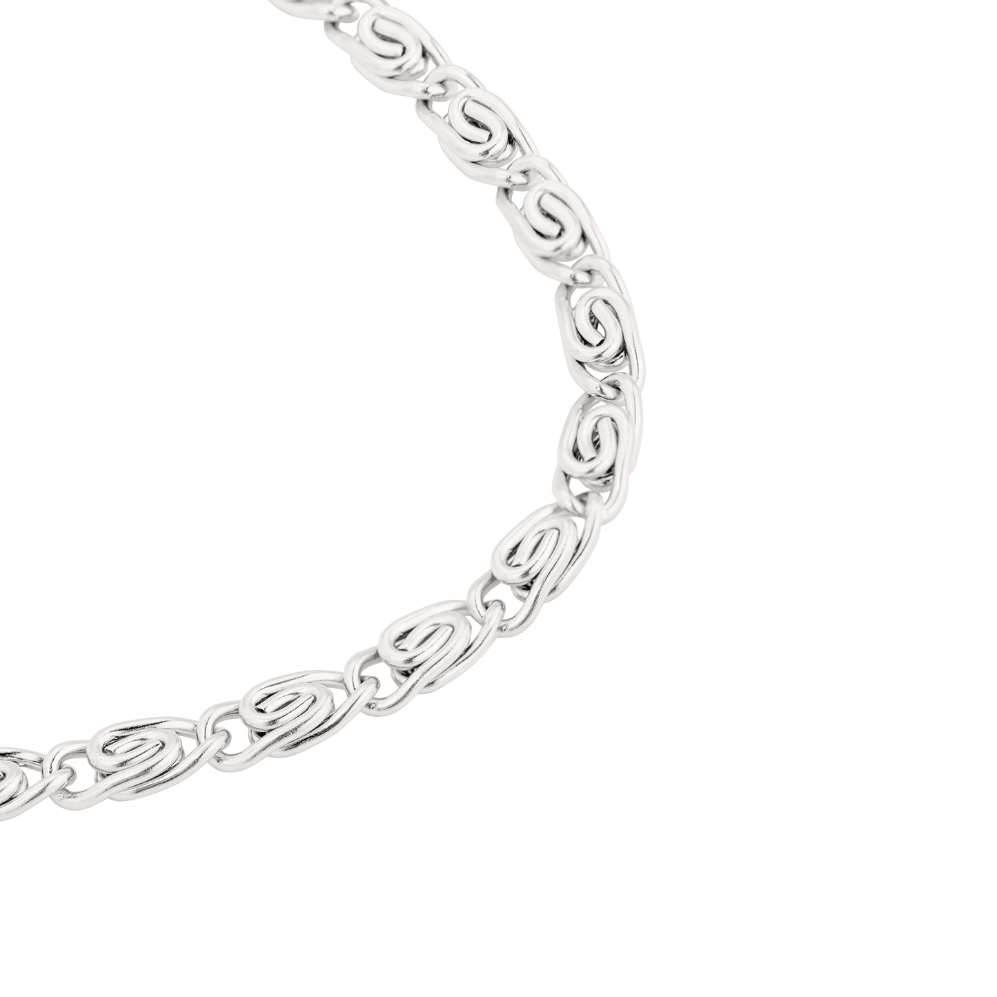 Skinny Scroll Collana Argento