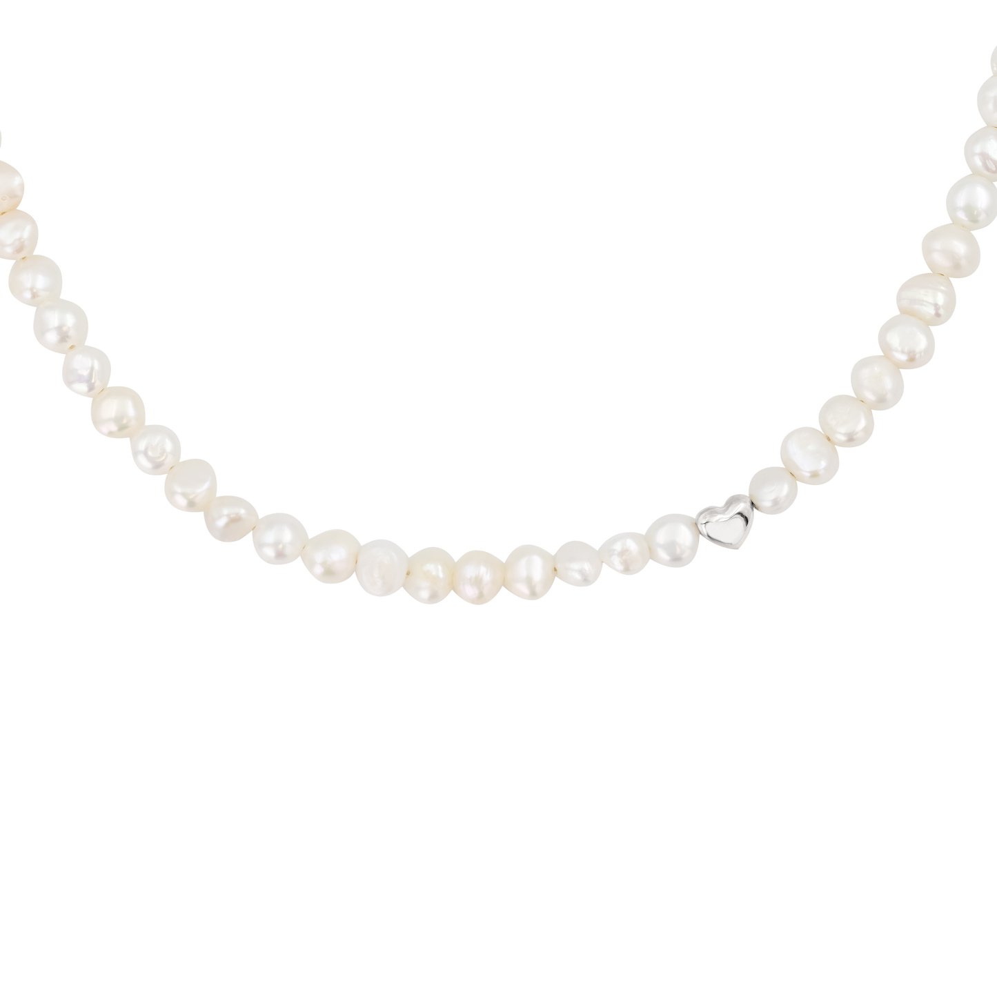 Retro Love Pearl Collana Argento