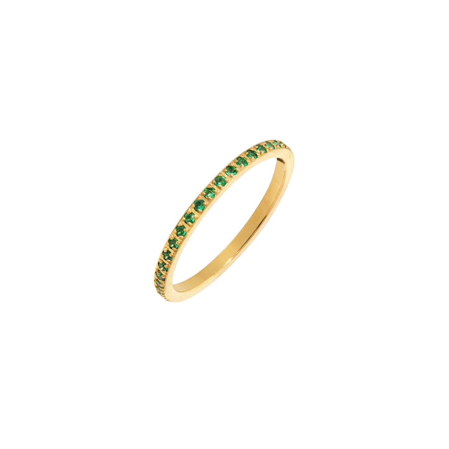 Green Sparkle Anello Oro