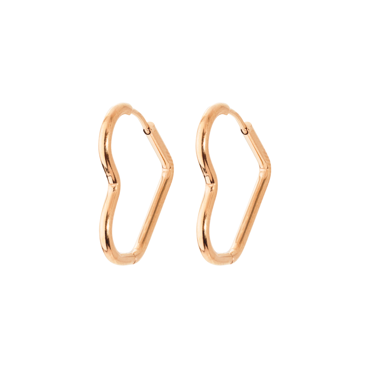 Heartily Hoops Small Oro Rosa