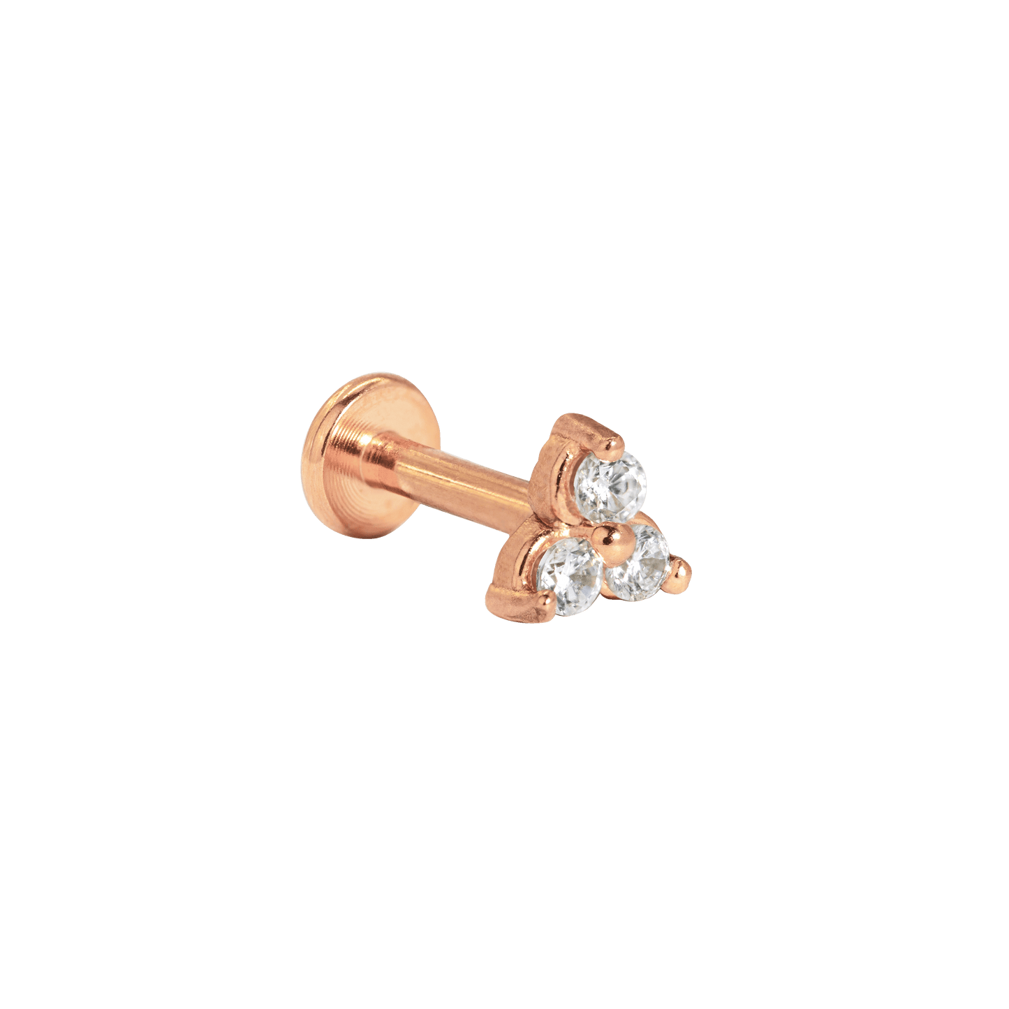 Sparkle Piercing Stud Oro Rosa
