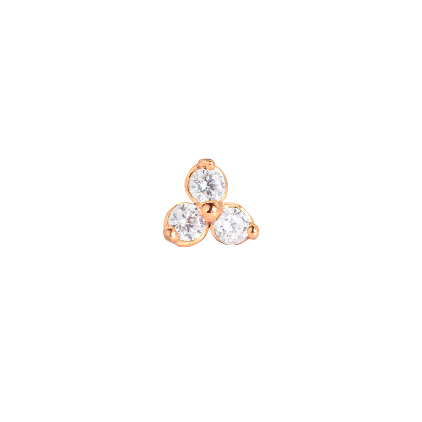 Sparkle Piercing Stud Oro Rosa