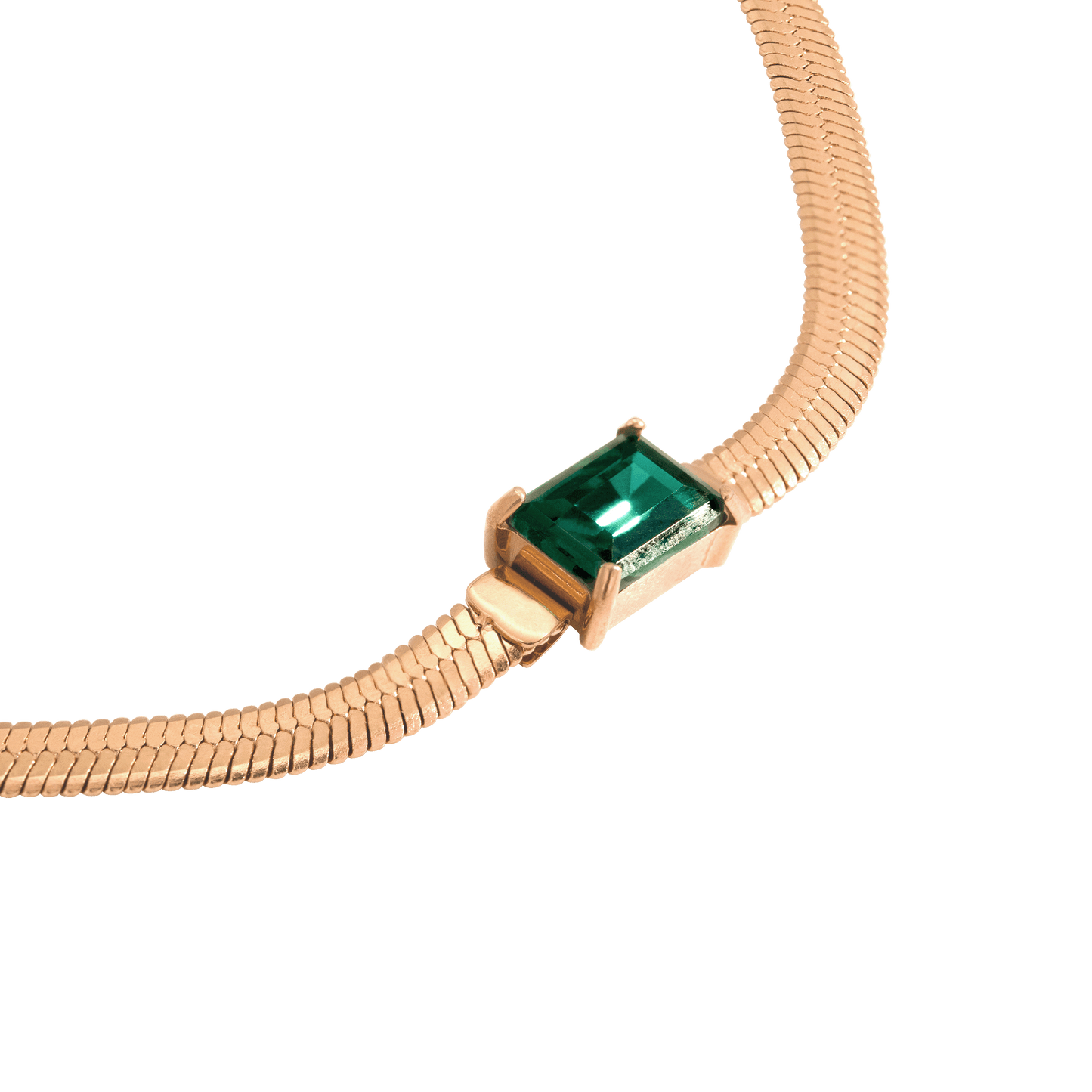Radiant Emerald Collana Oro Rosa