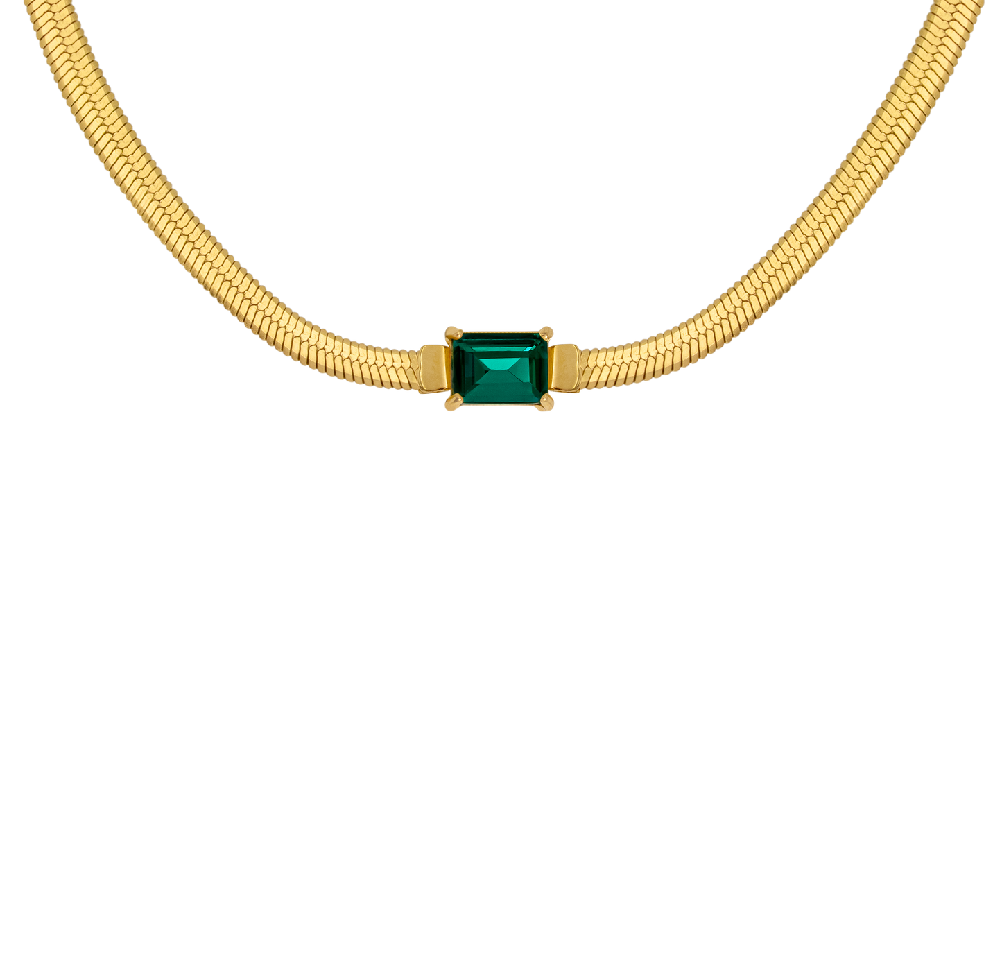 Radiant Emerald Collana Oro