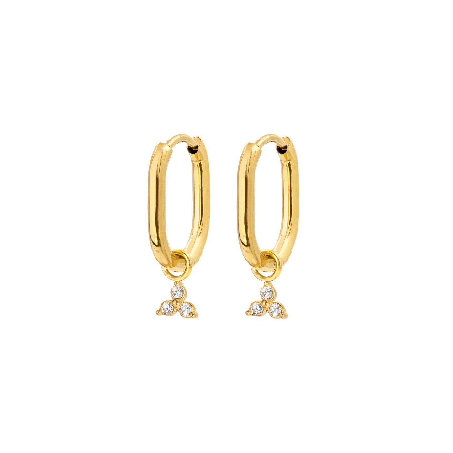 Rayos Oval Hoops Baby Oro