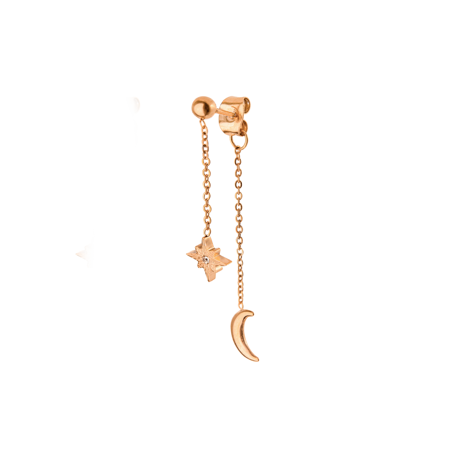 Shiny Ines Stud Orecchino Oro Rosa