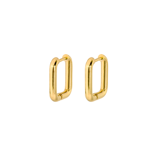 Square Hoops Oro