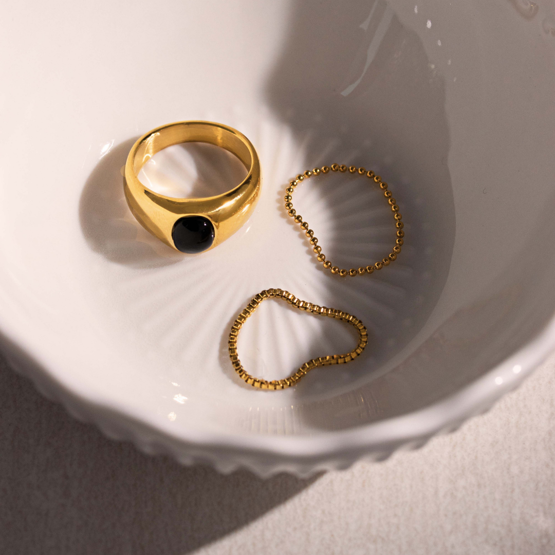 Box Chain Anello Oro