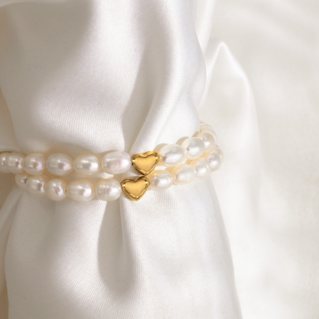 Love me a Pearl Bracciale Oro Rosa
