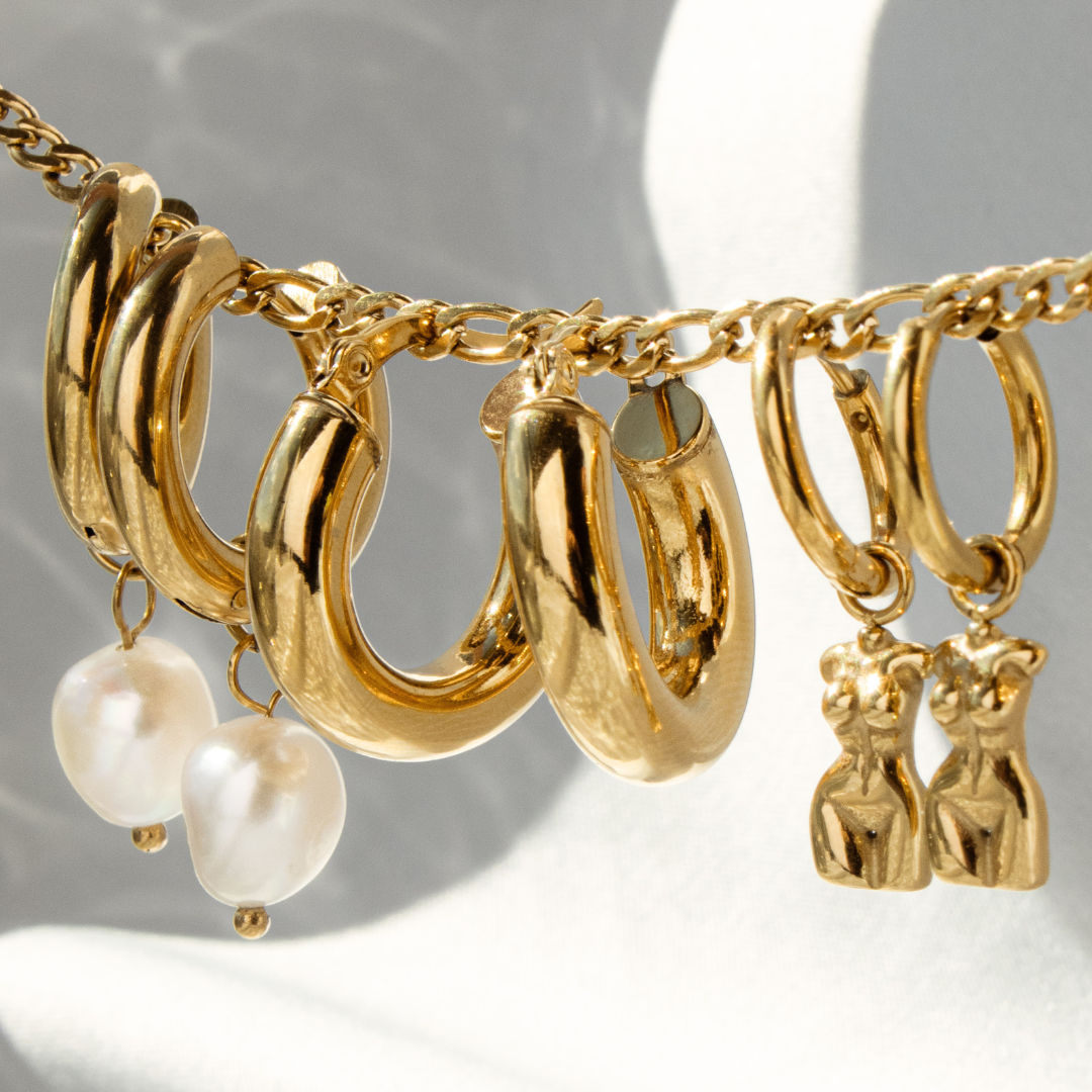 Love Your Body Hoop Set Oro Rosa