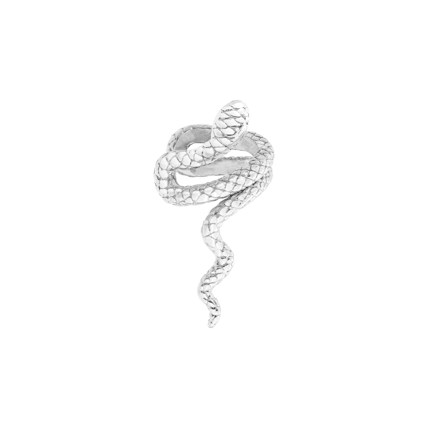 Lola Canny Cobra Ear Cuff Argento