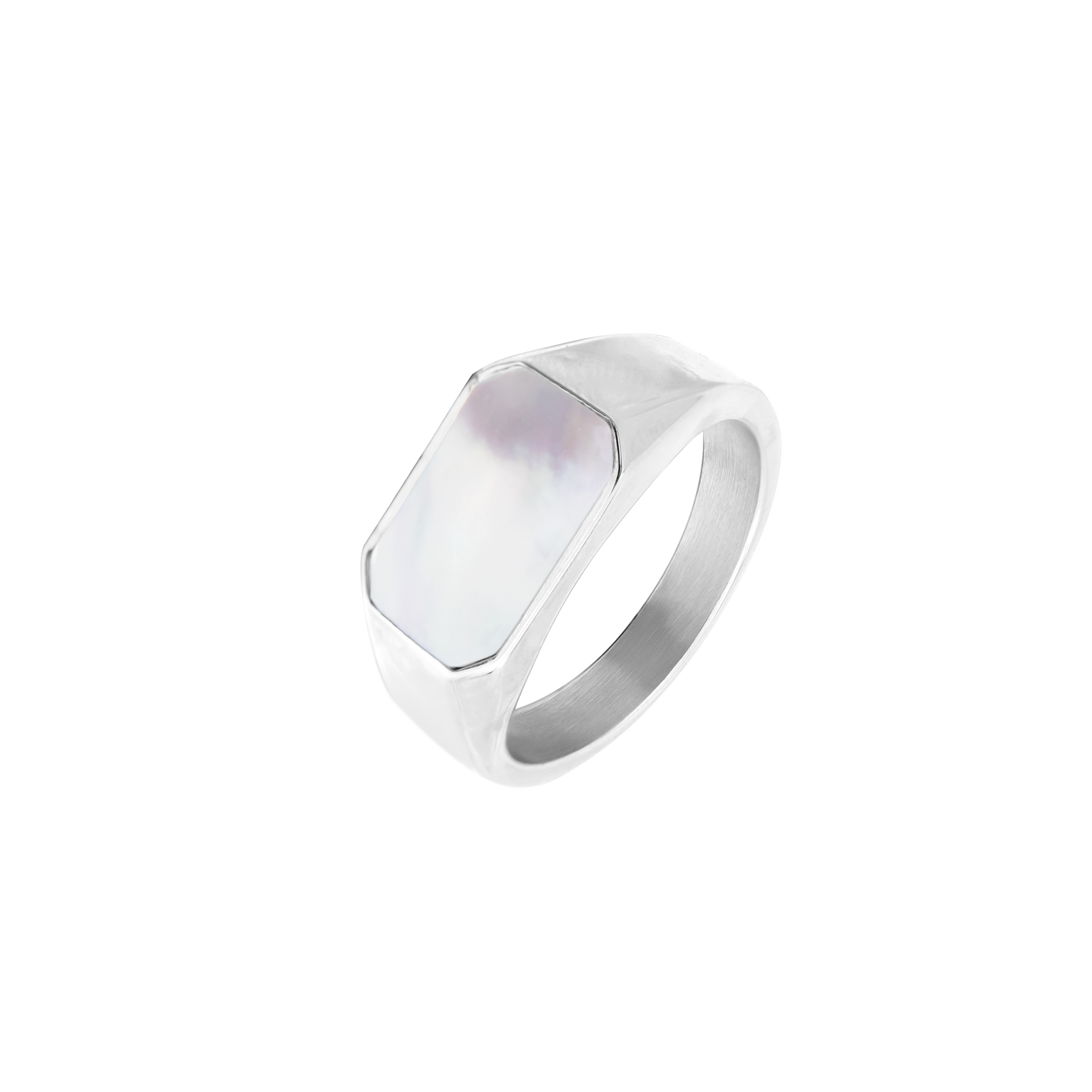 Mother of Pearls Anello Argento