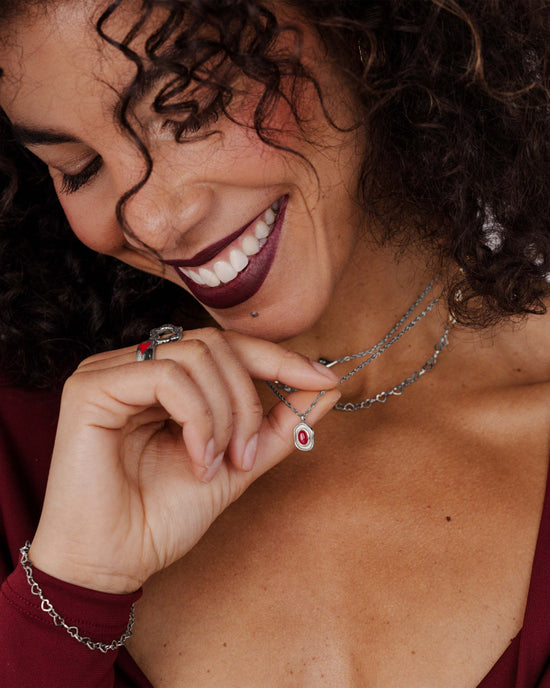Scarlet Treasure Collana Argento