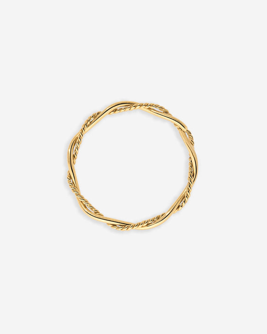 Curly Twist Anello Oro