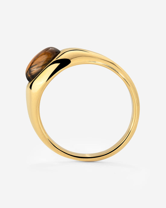 Tiger's Eye Anello Oro