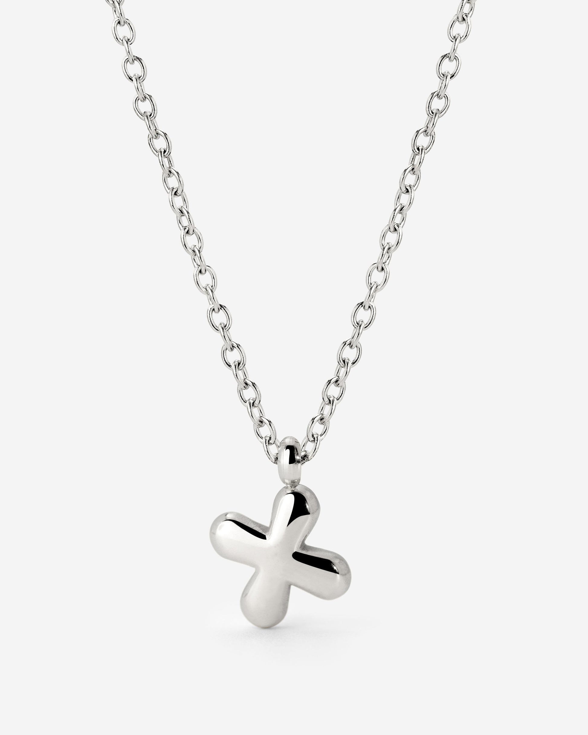 Bubble Letter Collana Argento